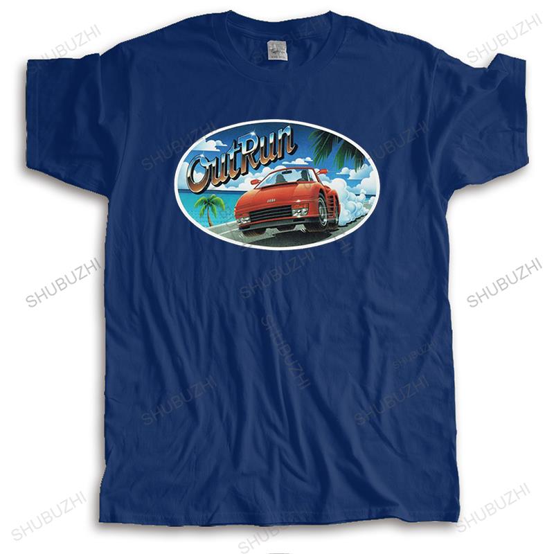 Unique 80s Out Run T Shirts For Unisex Short Sleeve Summer Retro Vintage Arcade Gaming Outrun Tshirt Pure Cotton Tee Merchandise