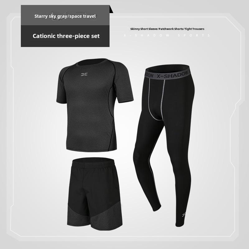 2021 Men's Spring/Summer Fitness Tights & Sports Suit for Running, Gym, & Basketball