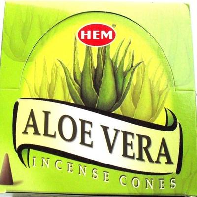Aloe Vera Räucherkegel, 12 Schachteln mit 10 Kegeln