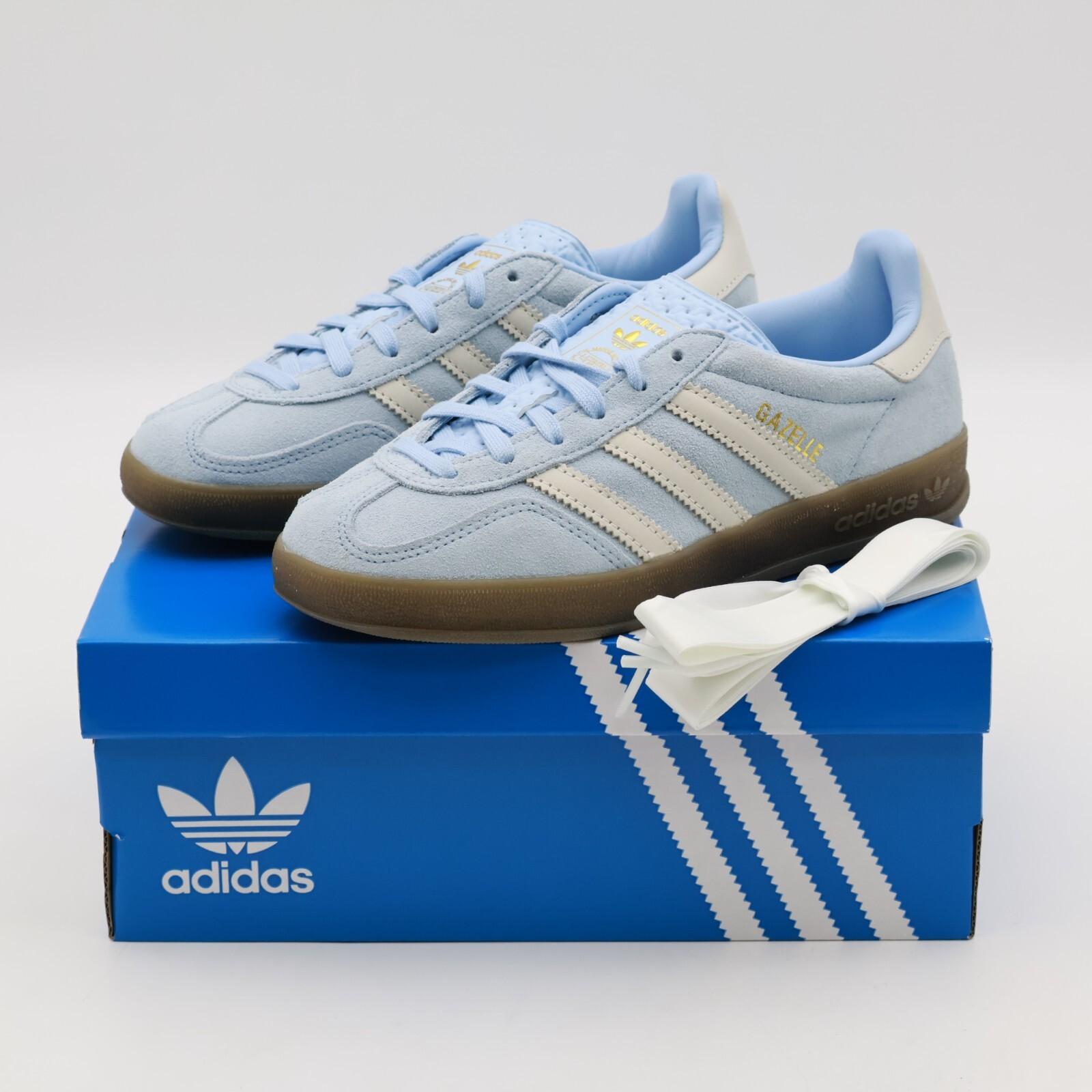 JI2717 adidas Originals Gazelle Indoor Clear Sky Off White Gum (Женский) 10W