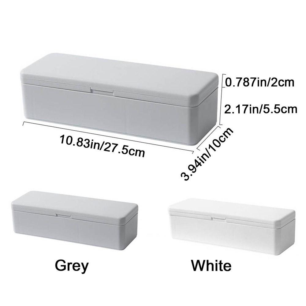 Fall Prevention Battery Case Plastic Data Cable Case Durable Battery Storage Box  Home