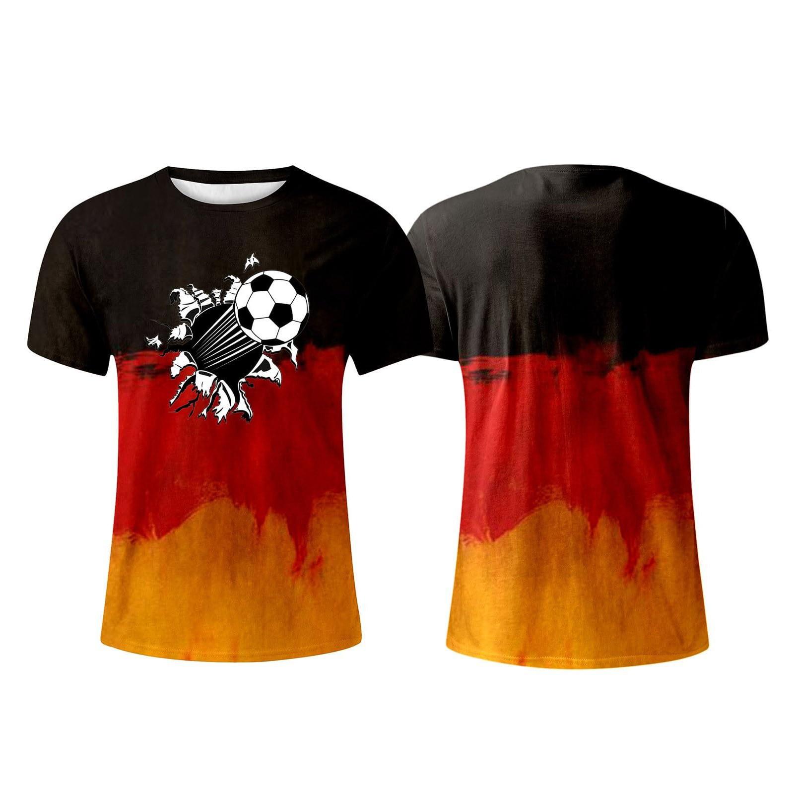 Мужская футболка с принтом свободный повседневный топ с коротким рукавом L чёрный 1337₽