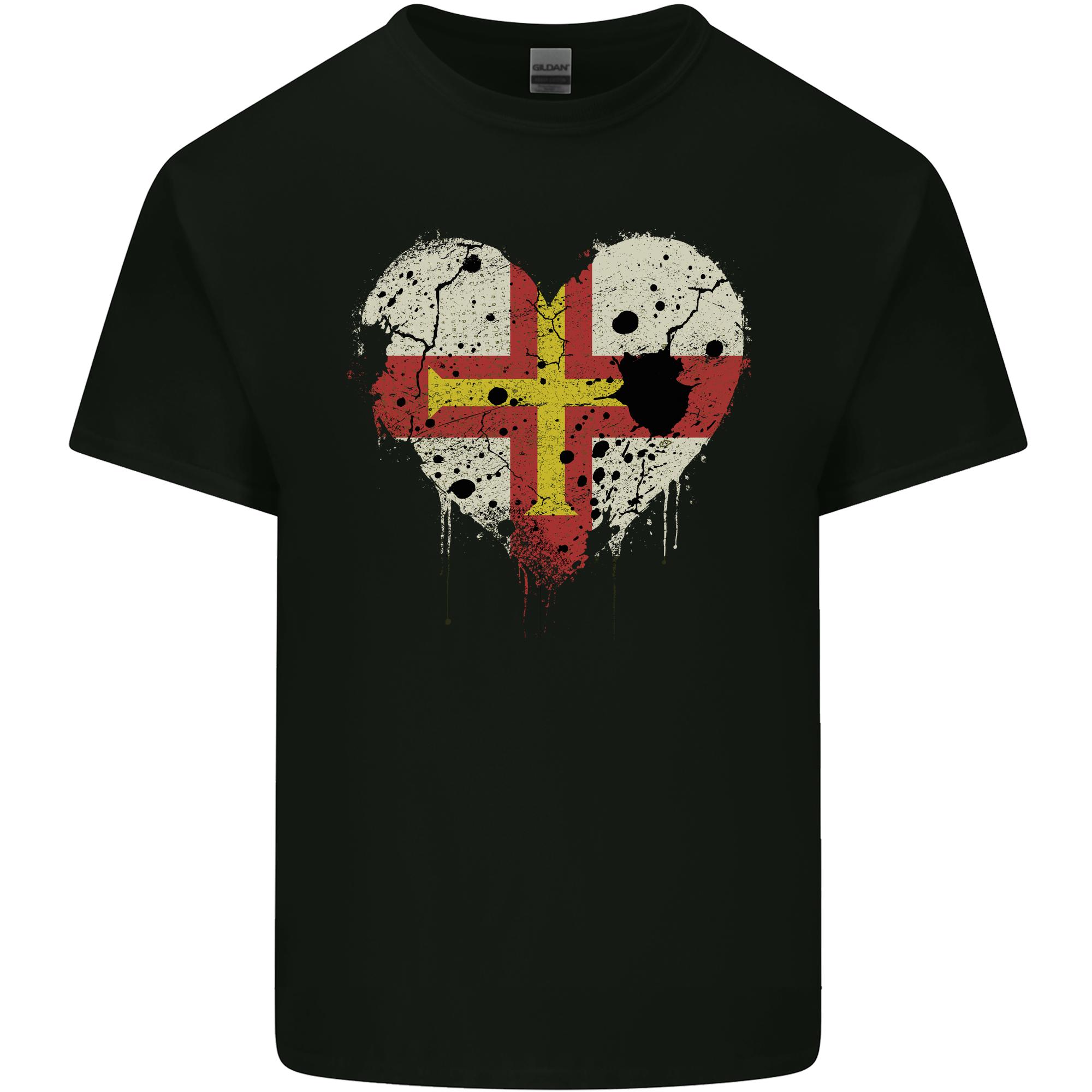 Love Flag Guernsey Football Unisexs Light Cotton TShirt S
