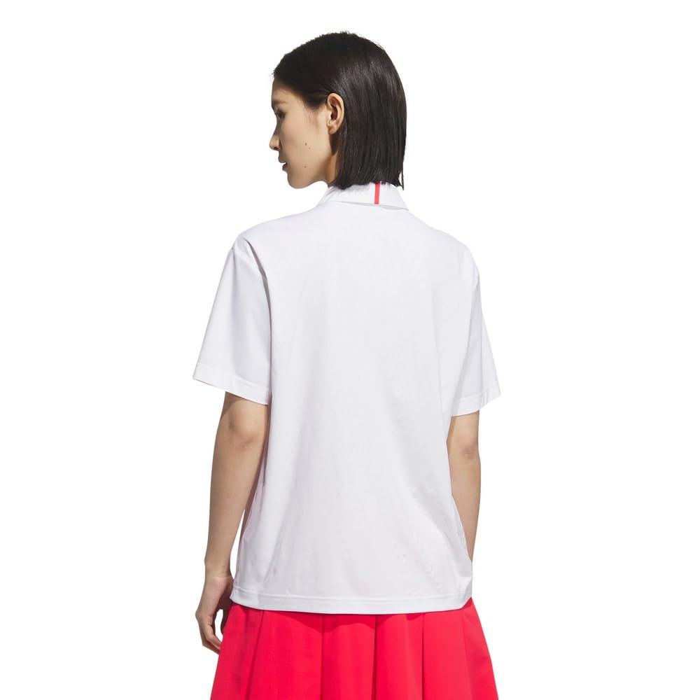 Adidas Golf Adizero Back Print Short Sleeve Shirt for White Women,
