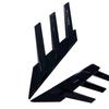 Ny 1 Par Bil Bakrute Dekorasjonsklistremerker Sidespoiler Splitter Trim Svart