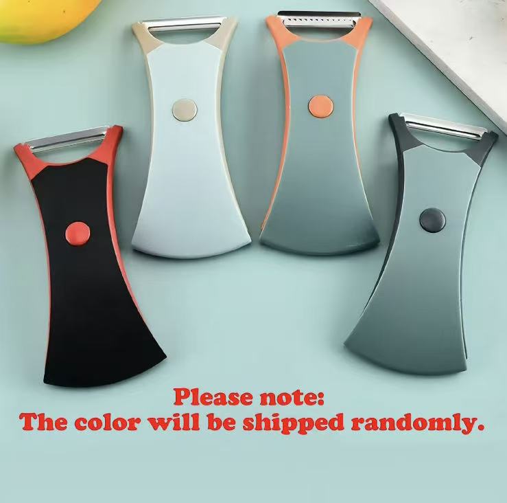2 in 1 Stainless Steel Fruit & Vegetable Peeler – Peeling + Serrated Blades