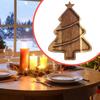 Christmas Tree Shaped Tray Appetizer Platter Kitchen Decoration Practical Wooden Snack Plate for Dining Table Events Holiday