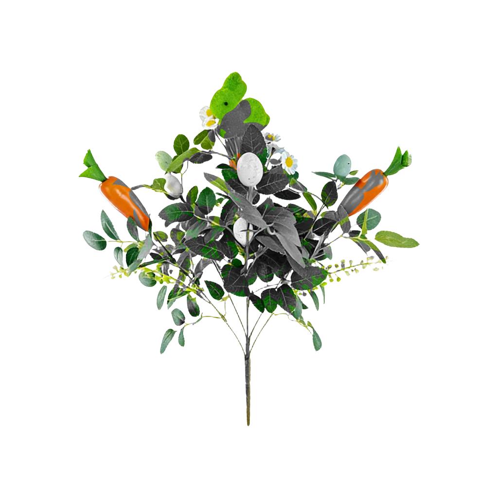 Easter Happy Artificial Flower Ornaments, Simulated Plastic Bouquets And Branches