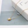 French Baroque Light Luxury Niche Non-Fading Collarbone Chain Inlaid Oval Pearl Girls Popular Jewelry Necklace