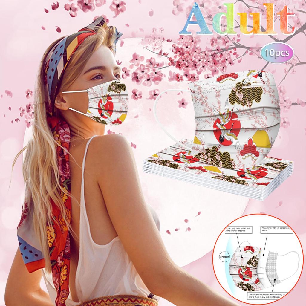 Adult Mask Disposable Face Mask Industrial 3Ply Ear Loop 10/20/30/40/50/100PCS