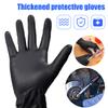 50/2x Black Gloves Thickened Black Nitrile Gloves for Cleaning Hairdressing Waterproof Dishwashing Tattoo Gloves Kitchen Tools