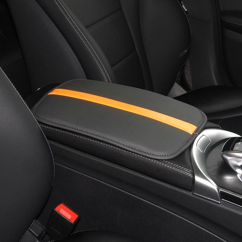 Universal Non-Slip Black Car Armrest Pad - Wear-Resistant Interior Accessory