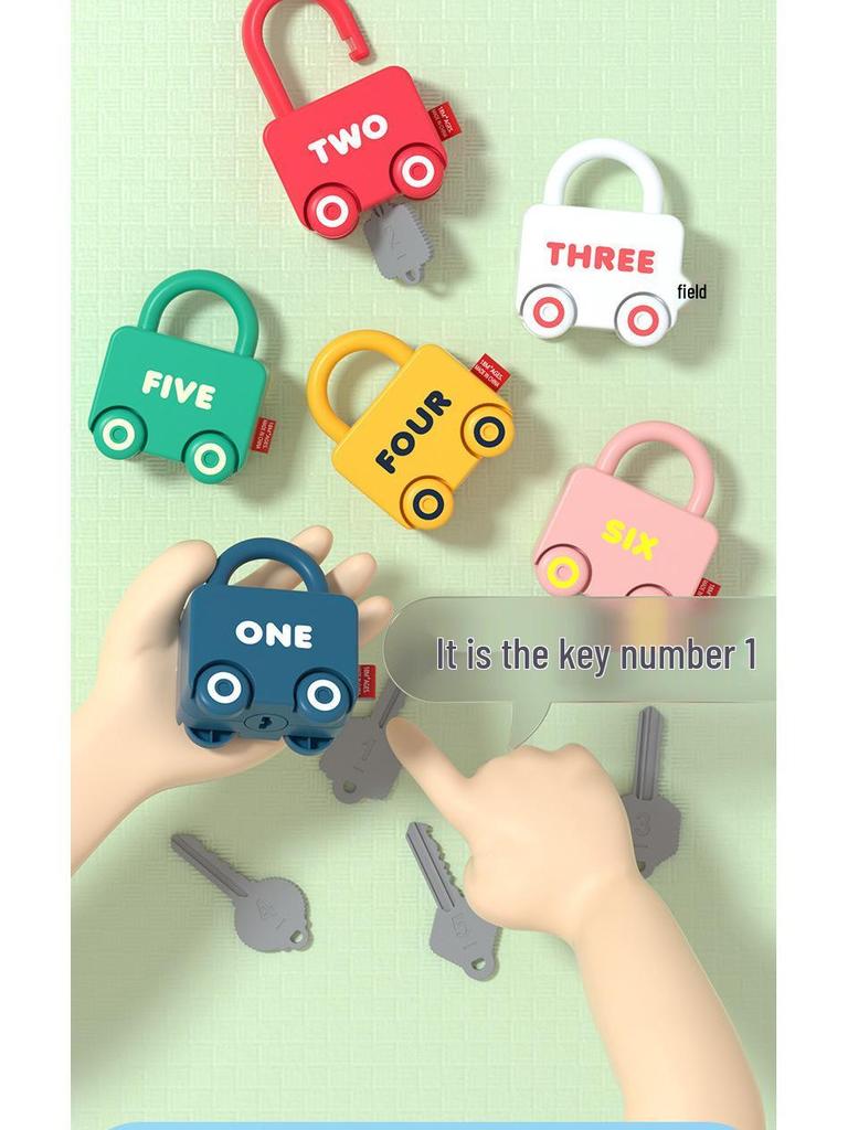 Children's Key Matching Puzzle Toy: Early Education Padlock & Life Skills Training