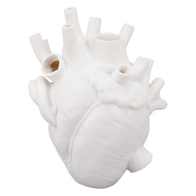 Vaso a Forma di Cuore Decorativo Moderno in Resina Raffinato Fioriera per Casa Ufficio Camera da Letto Matrimonio