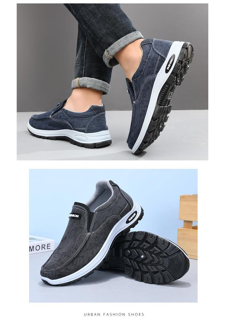 Men's Spring-Autumn Lightweight Non-Slip Soft Sole Dad Shoes - Comfortable Casual Walking Sneakers