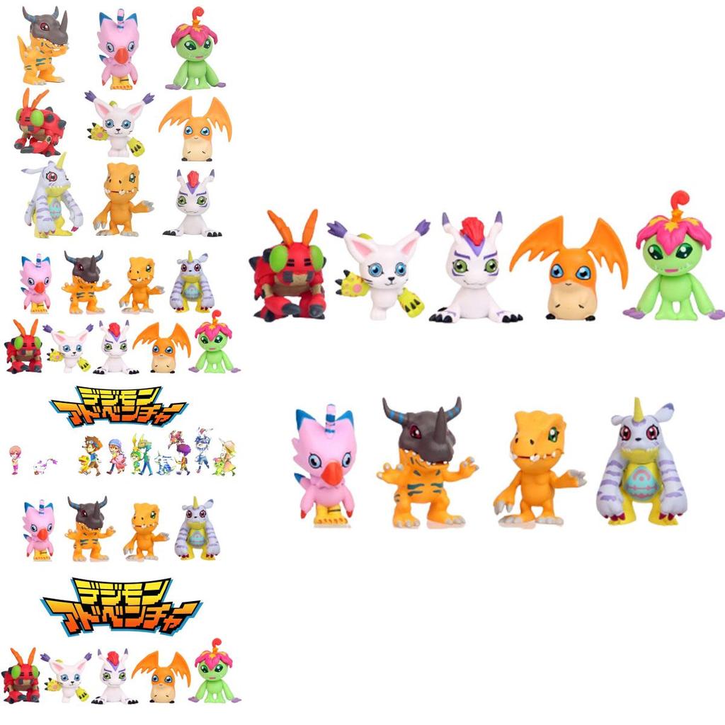 9 Stück Digimon Adventure Figuren PVC Spielzeug Weihnachtsgeschenke Kuchendekorationen Sammlerstück