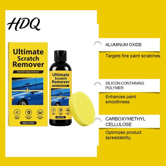 Car Scratch Repair Remover for Fine Scratches Paint Surface Agent Vehicle with Sponge Removal Kit Motorcycle Care