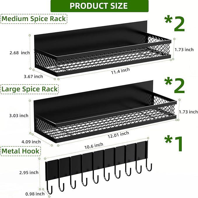 Non-punching Magnetic Refrigerator Rack Side Storage Kitchen Seasoning Multifunctional Side Seasoning Hanger
