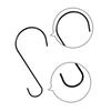 Set of 3 Large 30cm S-Hooks, Stainless Steel, with a Maximum Weight Capacity of Approximately 13kg, Perfect for Hanging Plants, Bird Feeders, Baskets,