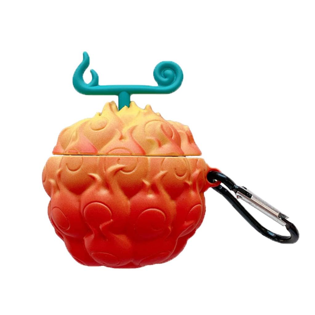 AirPods Case Silicone Case Devil Fruit Gomu Gomu No Mi One Piece Mera Mera No Mi Earphone Case AirPods Case Cover Airpod Cover Silicone Cover with