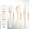 160mm Birch Disposable Wooden Cutlery Set - Alternative To Plastic, Eco Friendly, Biodegradable, Compostable Cutlery
