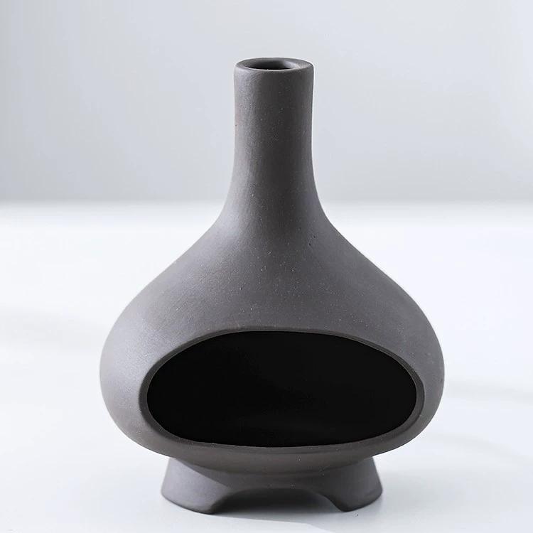 Smudging Stick Sage Tray Candlestick Sage Incense Aromatherapy Diffuser Incense Ceramic Incense Holder Palo Santo Burner (Gray,Summer) серый