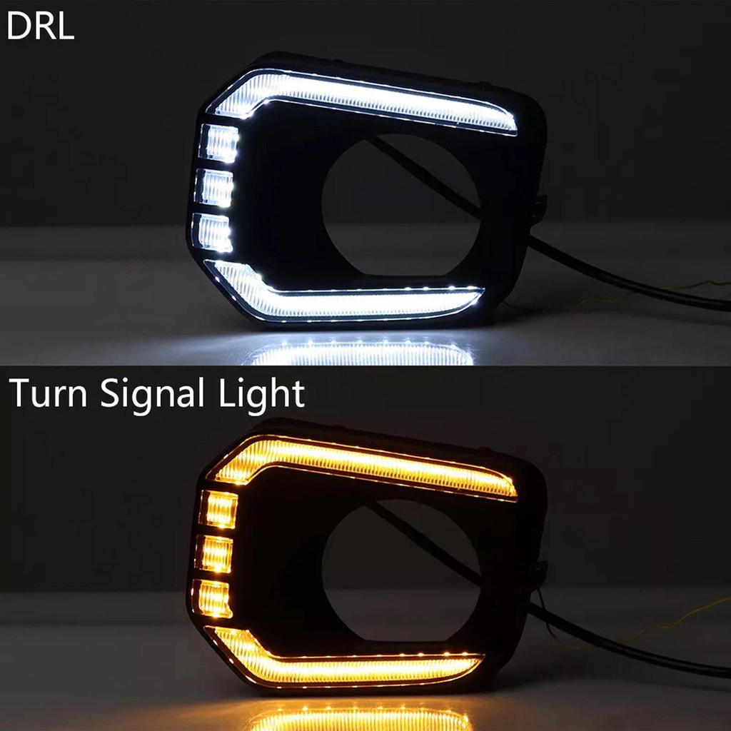 LED-Tagfahrlicht & Blinker-Nebelscheinwerfer-Blenden für Toyota Tacoma TRD 2016-2023