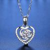Bague Ringen 1.0ct Heart Moissanite Pendant For Women Sparkly Imitation Diamond Jewelry 925 Sterling Silver Fine Jewelry Gift