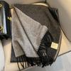 Pure wool scarf men's high-end winter men's scarf men's