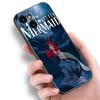 The Little M-Mermaid Phone Case For Apple iPhone 12 13 Mini 11 14 15 Pro Max 7 8 Plus X XR XS SE 2020 2022 Black Silicone Case