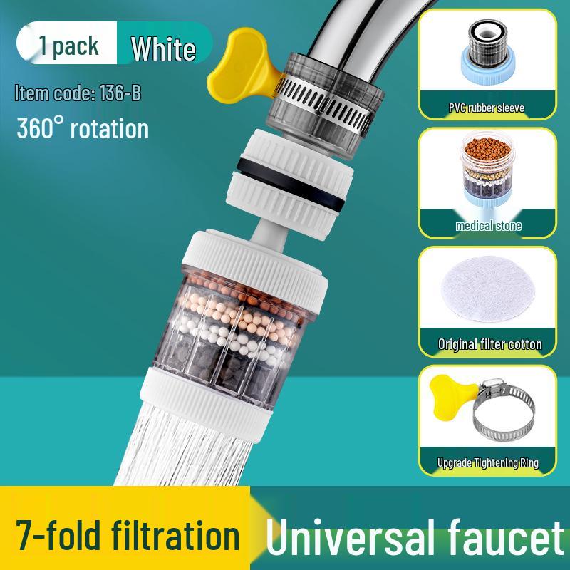 Universal Faucet Nozzle Filter: Anti-Splash Kitchen Water Purifier and Tap Shower Extension