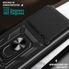 For ZTE nubia Neo 3 5G Case with Slide Camera Lid PC+TPU Kickstand Phone Cover