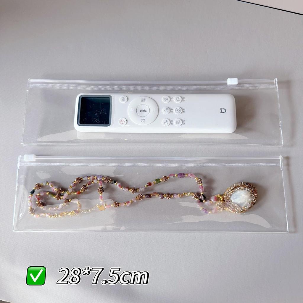 Clear PVC Zipper Bag for Anti-Oxidation Jewelry Storage: Self-Sealing Design for Wenwan Beads and Bracelets.