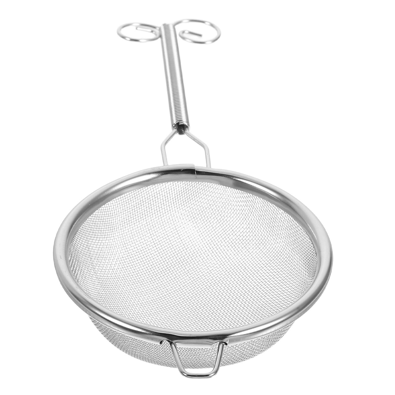 

Leaf Cleaning Spoon Loose Tea Filter Coffee Stainless Steel Drink Strainer Long-handled Strainers Fine Mesh 16X7X2.8CM