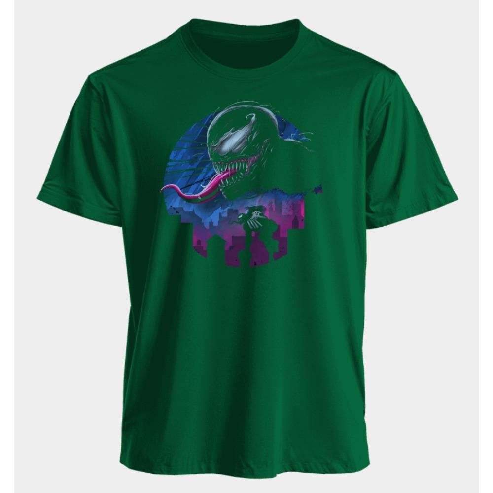 Men's and Women's T-shirts Venom Summer American Spring and Autumn Classic Casual Sports Punk Oversized Short-sleeved