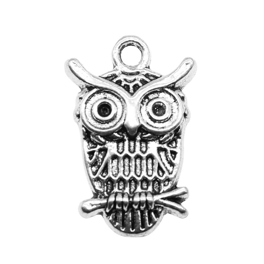 Owl Charms Mini Antique Alloy Pendants For Animal Themed Jewelry Making