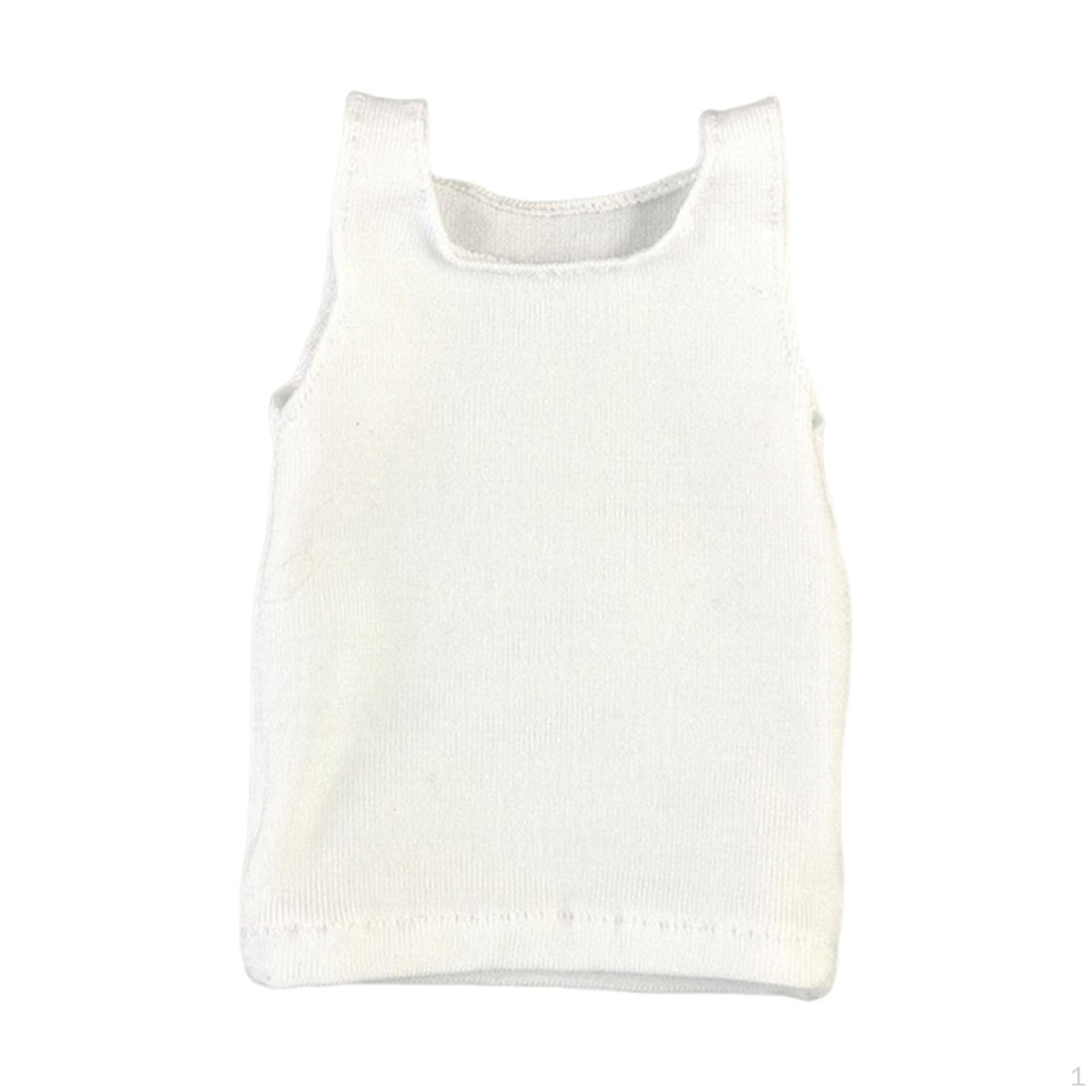 

1/6 Figure T Shirt Vest Doll Clothes Clothing Mini for 12 inch Accessory Figures Style C