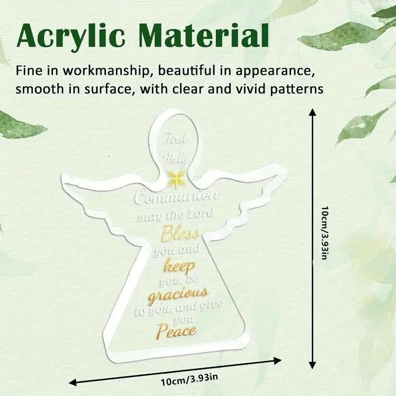 Baptism Gifts,First Holy Communion Gifts,Bless This Newborn Guardian Angel for First Shower Gift Christening Keepsake, Wedding Decor,Religious Gift