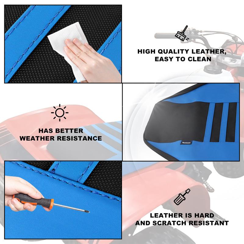 Non-Slip  Seat Saddle Cushion Cover For HONDA ATC 200X ATC200X 1983 1984 1985 Motorcycle Seat Cover PVC Leather Waterproof