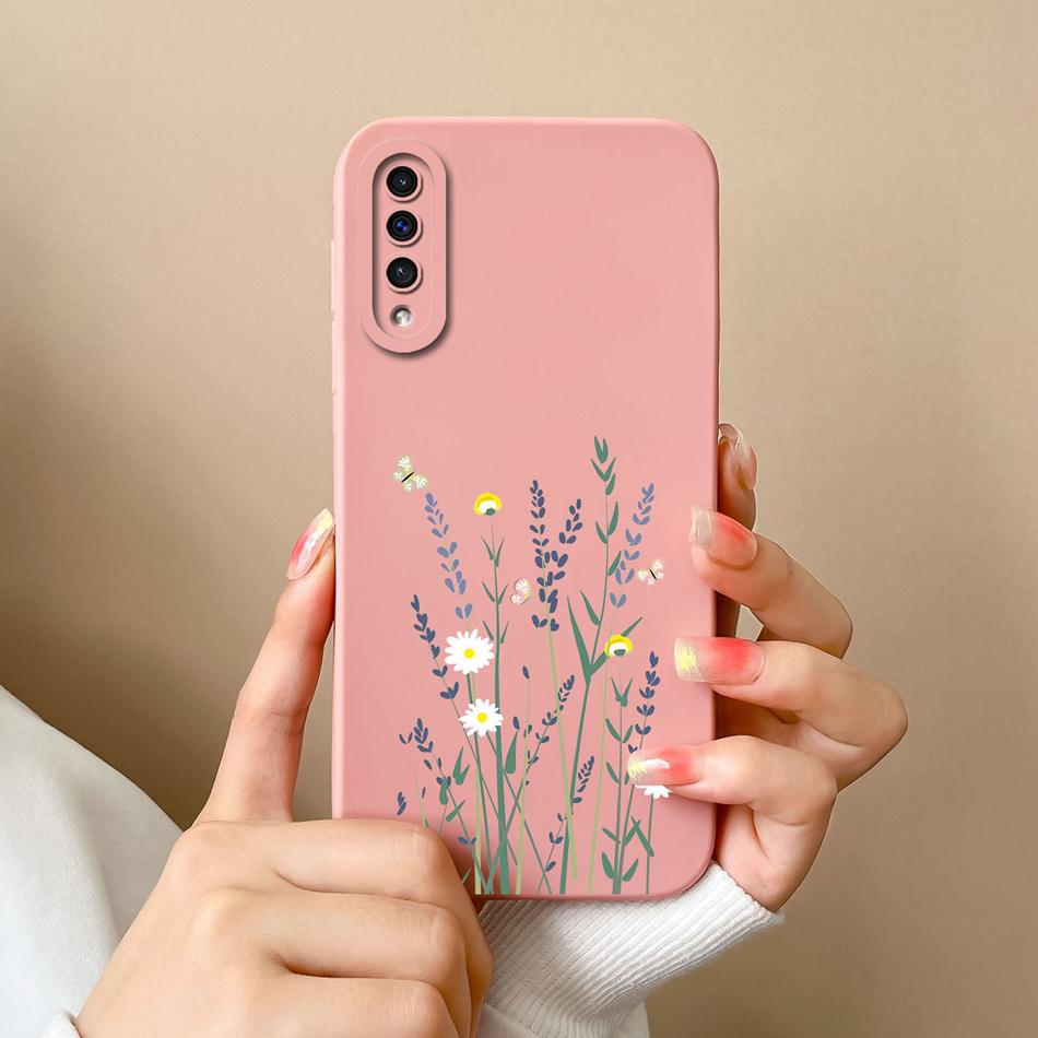 Neue Hülle Für Samsung A50 A50S Katze Weiches Glattes Flüssiges Silikon Vollschutz Anti-Schock-Stoßfänger Für Galaxy A 50 A 50S Funda Coque
