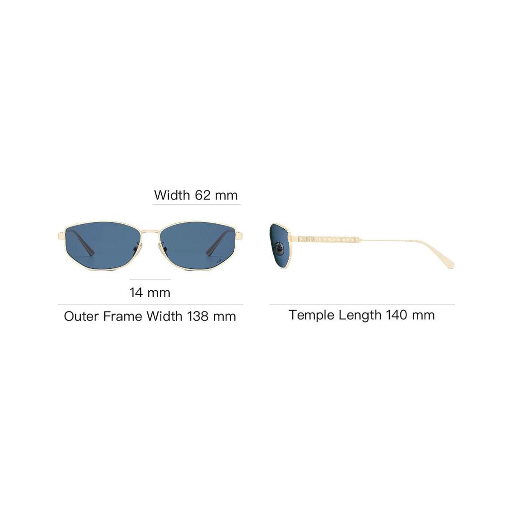 Dior Logo Design Metal Oval Sunglasses Women sunglasses Gold 1732104224164_2019