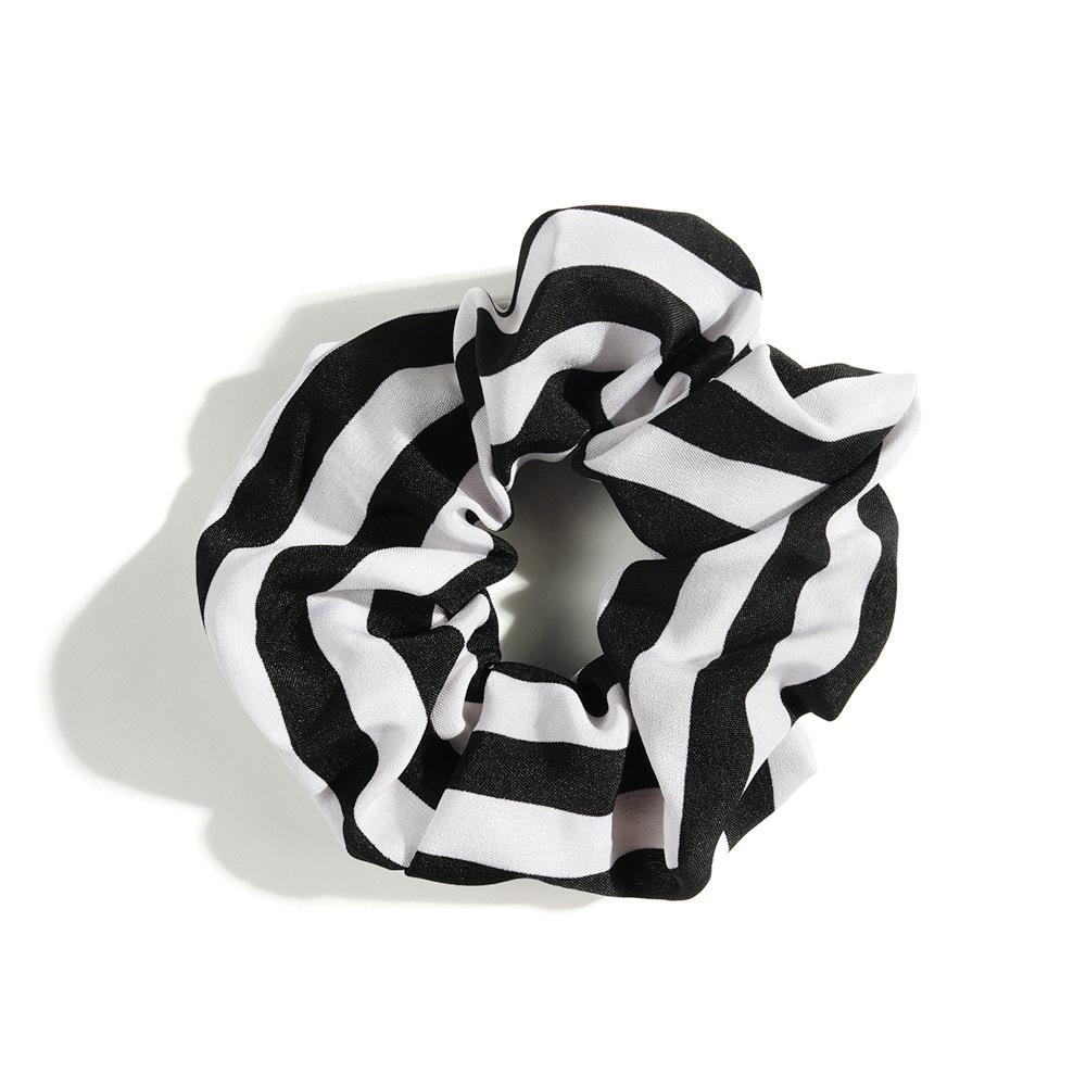 Leopard Print Hair Band Bohemian Large Intestine Band Small Fresh Commuter Rubber Band Flower Print Head Band Head Rope