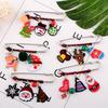 Christmas Series Cute Cartoon Pin Snowman Bell  Christmas Stocking Brooch