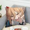 Anime Chainsaw Man Pillow Case Pillowcase Double-Sided Printing Cushion Cover 45x45 Decorative Cushions Sofa Soft Home Decor Pil
