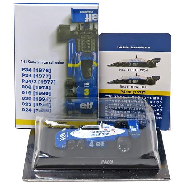 Kyosho Tyrrell Miniature Car Collection Depailler [6] 1/64 P34/2 [1977] No.4 (Single Item)