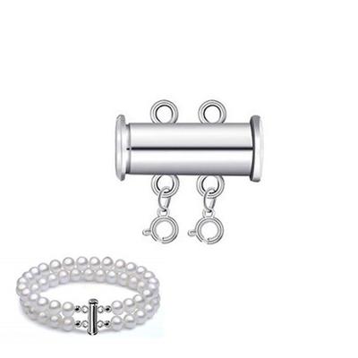 Connecting Buckle Alloy Necklace Clasp Slide Lock Necklace Connector Multi-Strand Jewelry Clasp DIY Crafts Helper