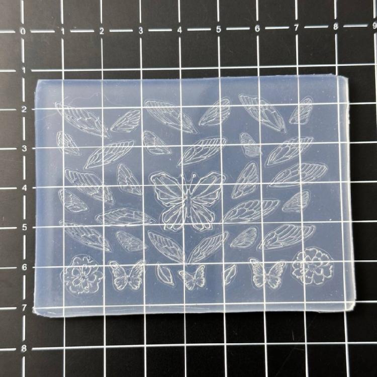 4PCS Nails Art Silicone Mold Butterfly Theme Manicure Training Tool Professional Manicure Supplies for Various Occasion