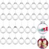 Transparent Round Christmas Ball Hanging Pendant - DIY Decoration for Weddings, Parties, and Gardens