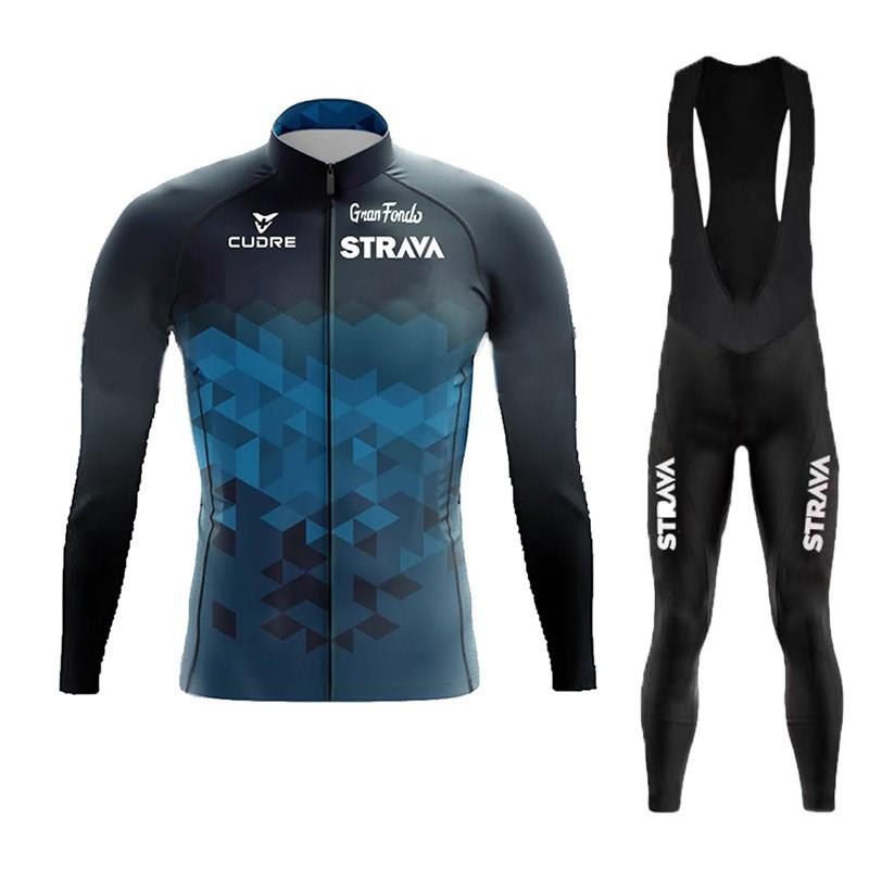 Cycling Jersey Set Long Sleeve Mountain Bike Outfit Men Women Quick Dry Breathable Riding Apparel