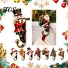 Elk Christmas Stocking Holders Holder for Mantel Shelf, Resin Santa Snowman Retro Metal Hanging Hooks Reindeer Hooks, No-Drill Fireplace Hanger